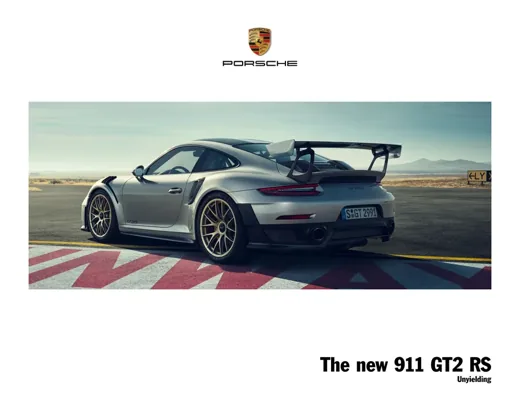Обложка заводского каталога 911 GT2 RS